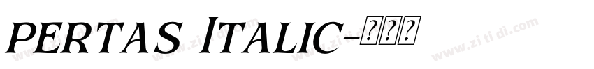 pertas Italic字体转换